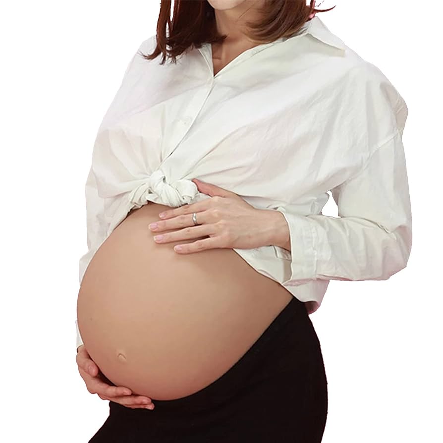 Amazon.co.jp: 偽妊娠腹 シリコン製 リアルな人工偽腹